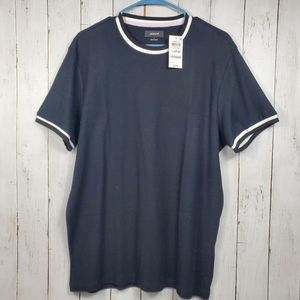 Alfani Crewneck Shirt Short Sleeve Mens Sz XL Black  Cotton Promo Tee New Nwt